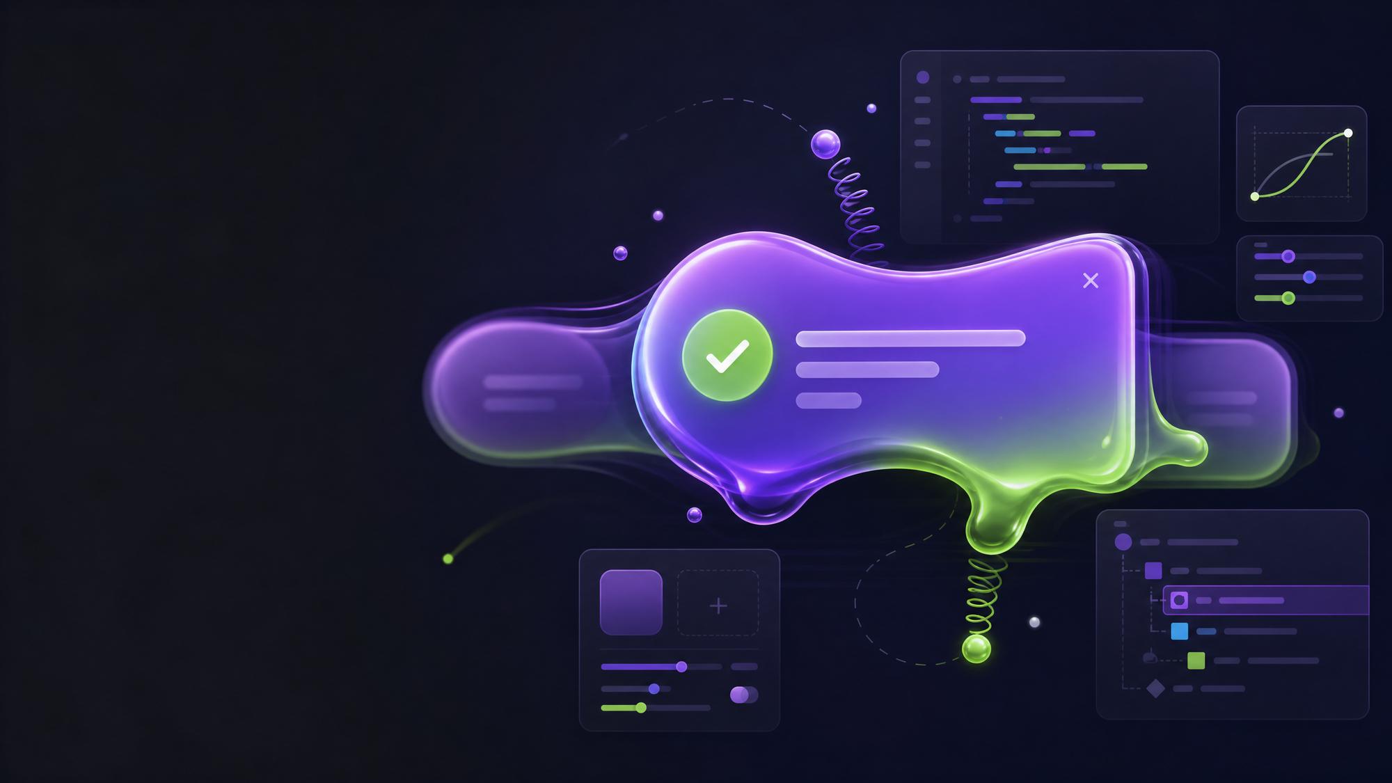 Minh họa toast notification gooey morphing trong ứng dụng React với Goey Toast