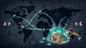 Minh họa Illustration Art về Tailscale cho homelab: truy cập server từ xa không cần mở port nguy hiểm