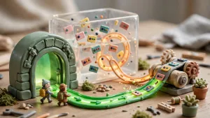 Minh họa 3D Claymation về Streaming Server-Sent Events và lỗi buffering qua Nginx