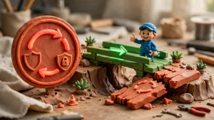 Minh họa 3D Claymation về Redirect HTTP sang HTTPS đúng cách tránh redirect loop